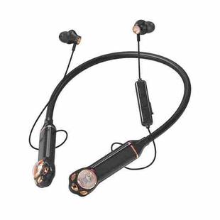 K1692 Meow Planet Neck-mounted Noise Reduction Sports Bluetooth Earphones(Black)