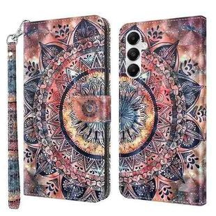 For Samsung Galaxy A05s 3D Painted Leather Phone Case(Colorful Mandala)