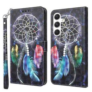 For Samsung Galaxy S24 5G 3D Painted Leather Phone Case(Colorful Dreamcatcher)