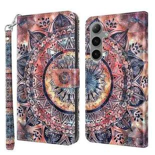 For Samsung Galaxy S24+ 5G 3D Painted Leather Phone Case(Colorful Mandala)