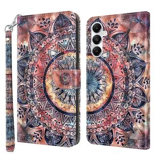 For Samsung Galaxy A35 5G 3D Painted Leather Phone Case(Colorful Mandala)