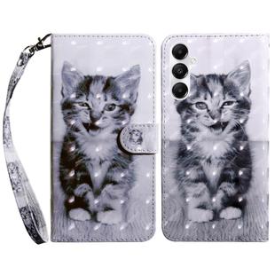 For Samsung Galaxy A35 5G 3D Painted Leather Phone Case(Smile Cat)