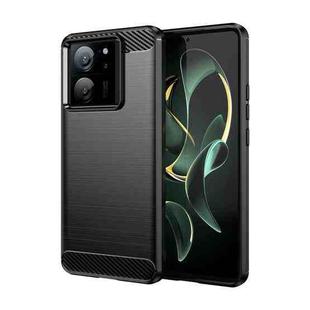 For Xiaomi Redmi K60 Ultra Brushed Texture Carbon Fiber TPU Phone Case(Black)