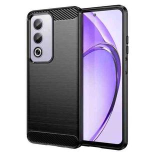 For OPPO A3 Pro India Carbon Fiber Brushed Texture TPU Phone Case(Black)