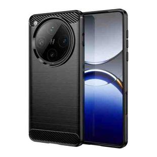 For OPPO Find X8 Pro Carbon Fiber Brushed Texture TPU Phone Case(Black)