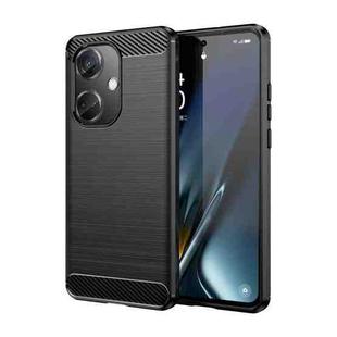 For OnePlus Nord CE3 5G Brushed Texture Carbon Fiber TPU Phone Case(Black)