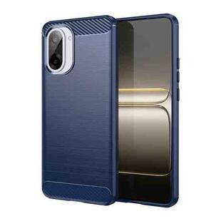 For OnePlus Ace 5 Racing Carbon Fiber Brushed Texture TPU Phone Case(Blue)