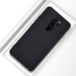 For Xiaomi Redmi 9 Shockproof Cloth Texture PC+ TPU Protective Case(Black)