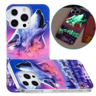 For iPhone 15 Pro Max Electroplating Soft TPU Phone Case(Seven Wolves)