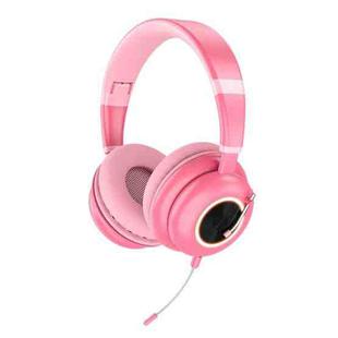 KE-29 Foldable Wireless Headset with Microphone(Pink)