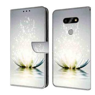 For LG K31 Crystal 3D Shockproof Protective Leather Phone Case(Light Lotus)