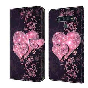 For LG Stylo 6 / K71 Crystal 3D Shockproof Protective Leather Phone Case(Lace Love)