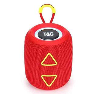 T&G TG655 Outdoor Portable TWS Wireless Bluetooth Speaker LED Light Stereo Subwoofer(Red)