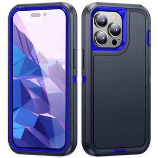 For iPhone 15 Pro Life Waterproof Rugged Phone Case(Dark Blue + Royal Blue)