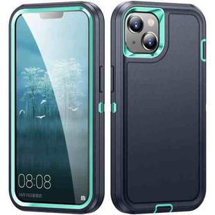 For iPhone 15 Life Waterproof Rugged Phone Case(Dark Blue + Light Blue)