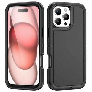 For iPhone 16 Pro Life Waterproof Rugged Phone Case(Black)