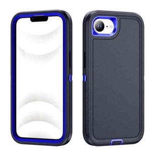 For iPhone 16e Life Waterproof Rugged Phone Case(Dark Blue + Royal Blue)