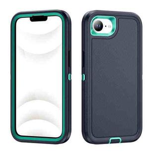 For iPhone 16e Life Waterproof Rugged Phone Case(Dark Blue + Light Blue)