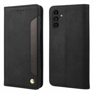 For Samsung Galaxy A24 / A25 5G Skin Feel Splicing Leather Phone Case(Black)