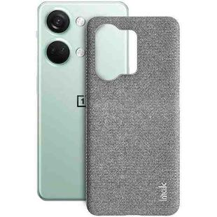 For OnePlus Ace 2V / Nord 3 5G imak Ruiyi Series Cloth Texture PU + PC Phone Case(Light Grey)