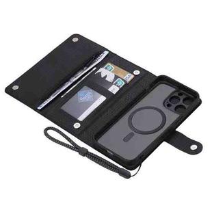 For iPhone 14 Pro ViLi GHB Series MagSafe Magnetic Zipper Leather Phone Case(Black)