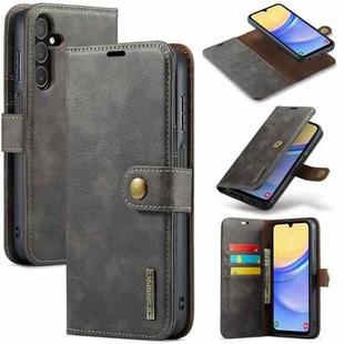 For Samsung Galaxy A15 5G / A15 4G DG.MING Crazy Horse Texture Detachable Magnetic Leather Case(Grey)