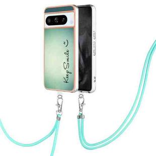 For Google Pixel 8 Pro Electroplating Dual-side IMD Phone Case with Lanyard(Smile)