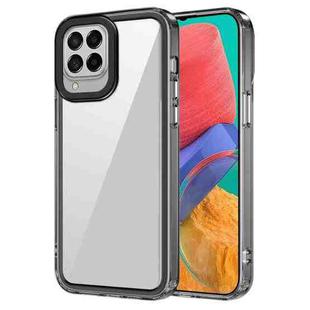 For Samsung Galaxy M33 5G Transparent Acrylic + TPU Shockproof Phone Case(Transparent Black)