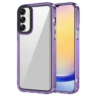 For Samsung Galaxy A25 5G Transparent Acrylic + TPU Shockproof Phone Case(Transparent Purple)
