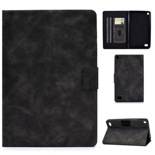 For Kindle Fire 7 2015 / 2017 / 2019 Cowhide Texture Horizontal Flip Leather Case with Holder & Card Slots & Sleep / Wake-up Function(Grey)