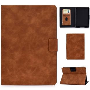 For Kindle Paperwhite 4 / 3 / 2 / 1 Cowhide Texture Horizontal Flip Leather Case with Holder & Card Slots & Sleep / Wake-up Function(Brown)