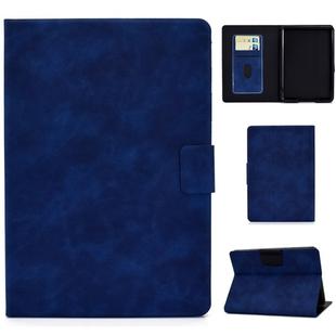 For Kindle Paperwhite 4 / 3 / 2 / 1 Cowhide Texture Horizontal Flip Leather Case with Holder & Card Slots & Sleep / Wake-up Function(Blue)