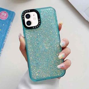 For iPhone 11 Glitter Epoxy Shockproof Phone Case(Blue)