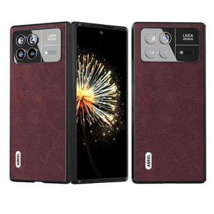 For Xiaomi Mix Fold 3 ABEEL Dream Litchi Texture PU Phone Case(Purple)