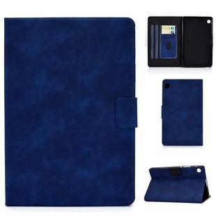 For Huawei MatePad T8 Cowhide Texture Horizontal Flip Leather Case with Holder & Card Slots & Sleep / Wake-up Function(Blue)