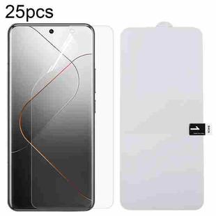 For Xiaomi 14 Pro / 14 Ultra 25pcs Full Screen Protector Explosion-proof Hydrogel Film