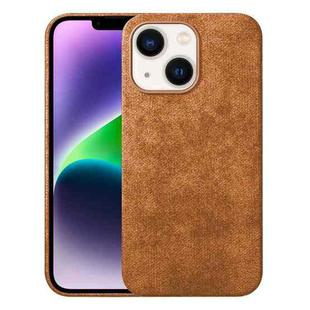 For iPhone 14 Plus Turn Fur Magsafe Magnetic Phone Case(Golden Brown)