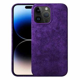 For iPhone 14 Pro Max Turn Fur Magsafe Magnetic Phone Case(Dark Purple)