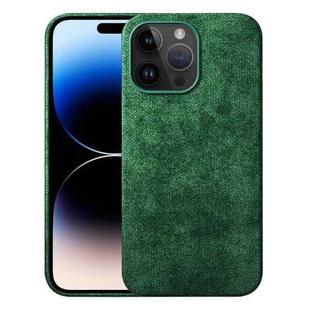 For iPhone 14 Pro Max Turn Fur Magsafe Magnetic Phone Case(Green)