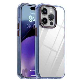 For iPhone 15 Pro Max iPAKY MG Series Transparent PC+TPU Phone Case(Transparent Blue)