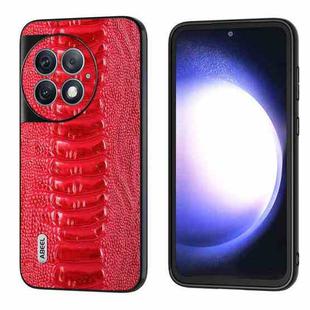 For OnePlus Ace 2 Pro ABEEL Genuine Leather Weilai Series Phone Case(Red)