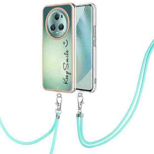 For Honor Magic5 Pro Electroplating Dual-side IMD Phone Case with Lanyard(Smile)