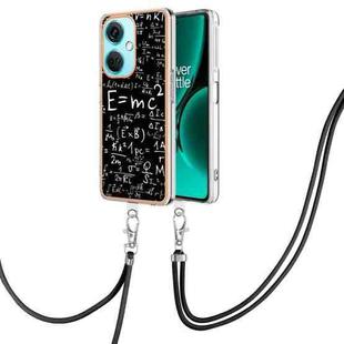 For OnePlus Nord CE 3 Lite 5G / Nord N30 Electroplating Dual-side IMD Phone Case with Lanyard(Equation)