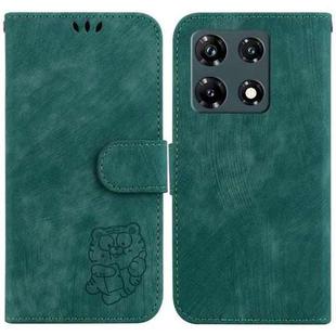 For Infinix Note 30 Pro Little Tiger Embossed Leather Phone Case(Green)