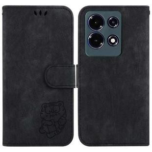 For Infinix Note 30 Little Tiger Embossed Leather Phone Case(Black)