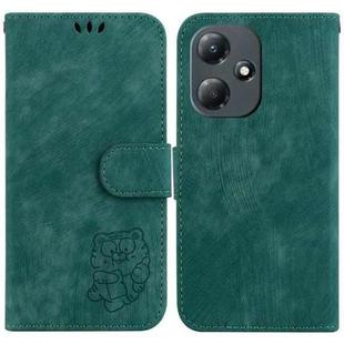 For Infinix Hot 30 Play / X6835 Little Tiger Embossed Leather Phone Case(Green)