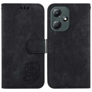 For Infinix Hot 30 Play / X6835 Little Tiger Embossed Leather Phone Case(Black)