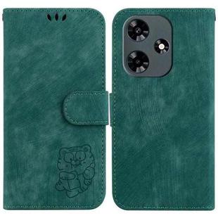 For Infinix Hot 30 Little Tiger Embossed Leather Phone Case(Green)