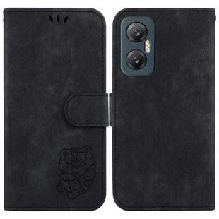 For Infinix Hot 20 5G Little Tiger Embossed Leather Phone Case(Black)