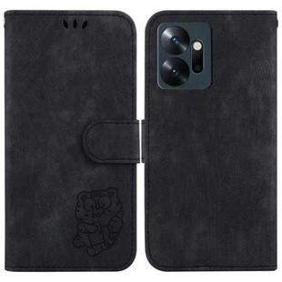 For Infinix Zero 20 X6821 Little Tiger Embossed Leather Phone Case(Black)